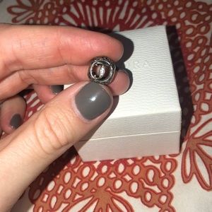 J Studded Pandora Charm